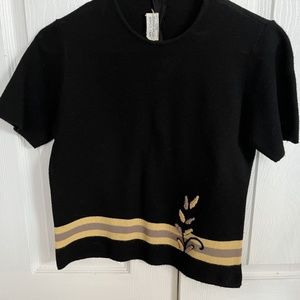 1960's Vintage Dupont-Orlon Acrylic Black Sweater
